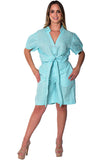 Azucar Ladies Linen S/S Front Tie Blouse in (2) Colors LLWB2087