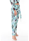 AZUCAR LADIES PRINTED LONG PANTS WITH LINING - side view LPP1705