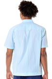 Guayabera Shirt for Men Short Sleeve Traditional 4 Pocket Chacavana - Casual Tropical Wear