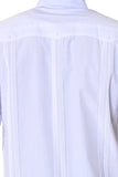 Bohio Mens Cuban Guayabera Shirt Long Sleeves w/Traditional 4 Pocket - Casual Tropical Wear