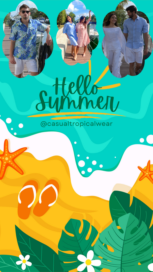Dive into Summer 2024: Unveiling the Hottest Color Trends at Casual Tropical Wear
