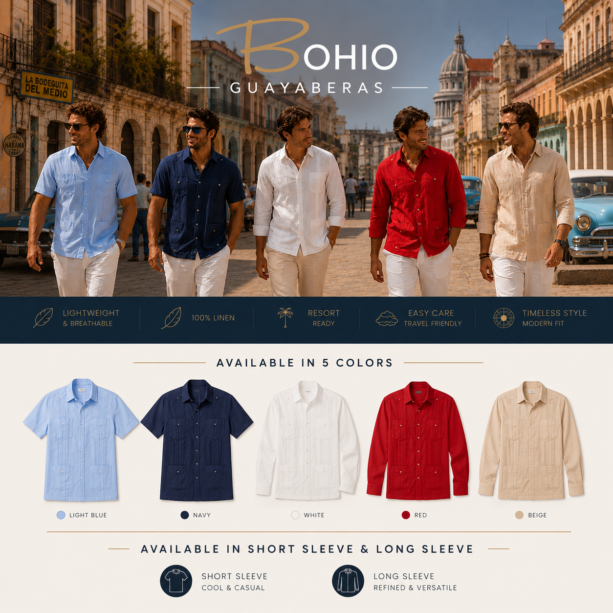 Guayabera Shirts For Men