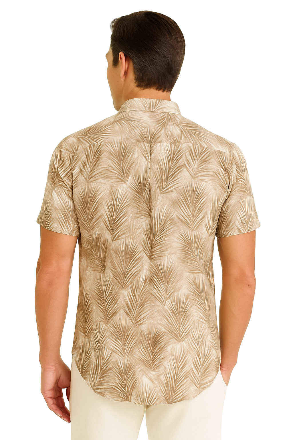 Desert Palms Cotton Gauze Shirt - MCS3704 - Casual Tropical Wear