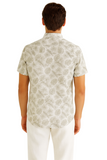 Silver Palm Cotton Gauze Shirt | Men’s Tropical Resort Wear - MCS3703