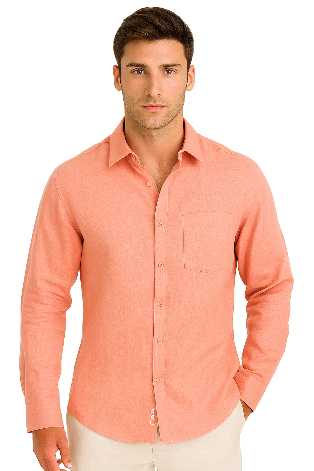 Mens 100% Linen Long Sleeve Shirt Classic Resort Style in Lime Green, Navy, and Natural | Casual Tropical Wear - MLS2043 Beige / Xlarge Mens 100% Linen Long Sleeve Shirt Classic Resort Style in Lime Green, Navy, and Natural | Casual Tropical Wear - MLS2043 Beige / Xlarge