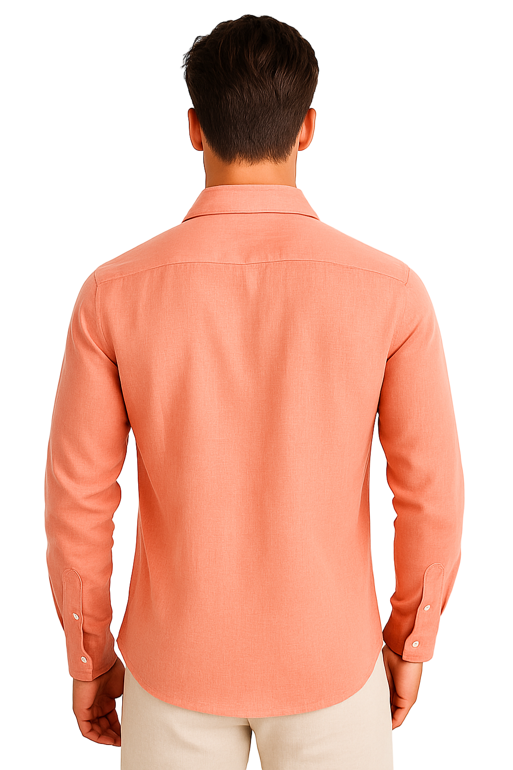 Men’s 100% Linen Long Sleeve Shirt – Classic Resort Style in Lime Green, Navy, and Natural | Casual Tropical Wear - MLS2043 - Casual Tropical Wear
