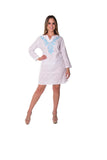 AZUCAR Ladies Cotton V-Neck Tunic Top/Dress - LCT230