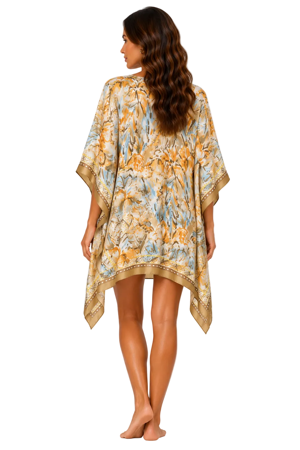 AZUCAR Beach Splash Collection Tropical Floral Resort Cover-Up Dress – Women's Lightweight Beach & Cruise Cover Up - LMT4017