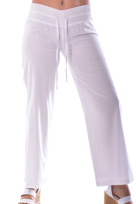 Azucar Women's Drawstring Waist Pants - LRPP1565 - Casual Tropical Wear