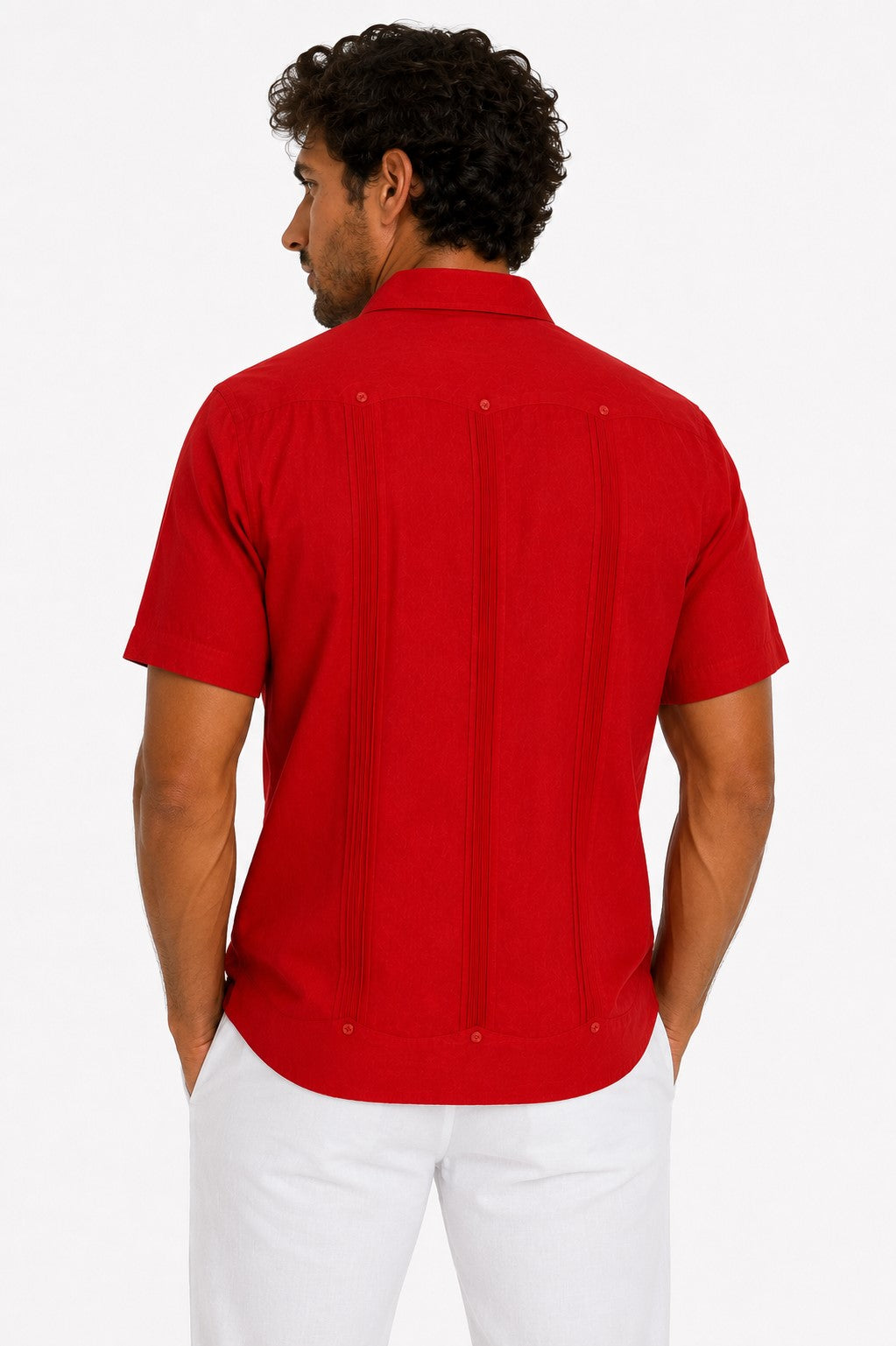 BOHIO Men’s Short Sleeve Irish Linen Guayabera Shirt – Luxury Cuban Resort Shirt