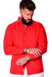 Bohio 100% Linen Fancy Guayabera Style Shirt For Men - Pin-Tucked in (3) Colors MLFG2025 - Casual Tropical Wear