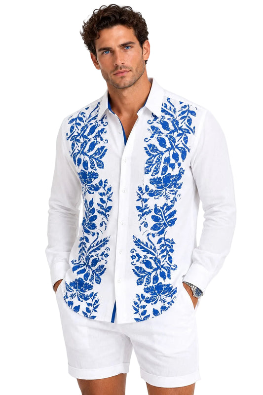 Bohio Men’s Linen Lyocell Shirt – Coastal Linen Collection - MLSP3919