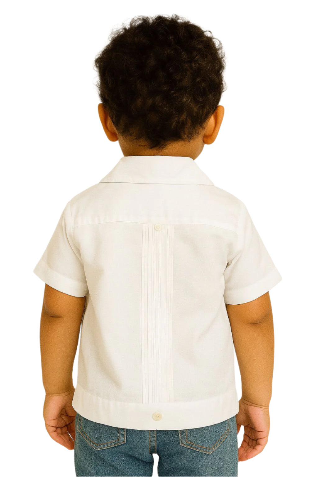 Boys’ Traditional Cotton-Blend Guayabera Shirt (12M–18Y) - BTCG1510 - Casual Tropical Wear