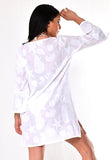 Azucar Ladies Cotton Short Length Beach Tunic w/Sea Shells & Flair Sleeve - LCT1764 - Casual Tropical Wear