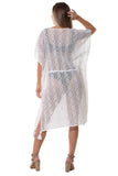 Azucar Ladies Beach Coverup with Tassels and Kitted Design  - LKT1392 - Casual Tropical Wear