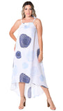 Azucar Ladies 100% Linen Long Dress w/Adjustable Shoulder Straps in (4) Colors - LLWD106 - Casual Tropical Wear