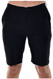 Bohio Men's Cotton Shorts with Built In Flex - Flat Front -MCSH850