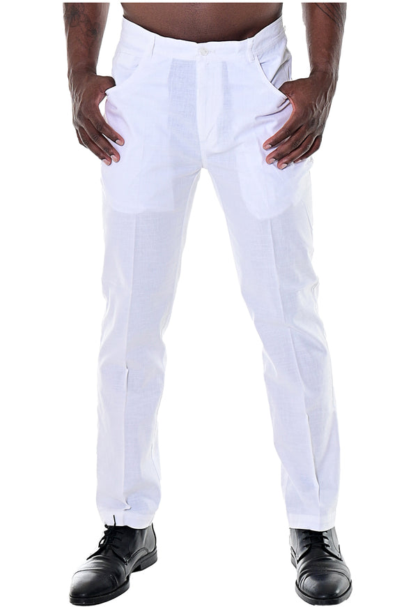 Male Casual Business Solid Slim Pants Zipper Fly Pocket Cropped Pencil Pant  Trousers Chinos Pants Men (White-B, XXXL) at Amazon Men's Clothing store