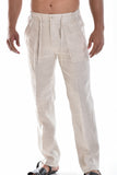 Bohio Mens Casual Summer Linen Drawstring Pants - MLP19
