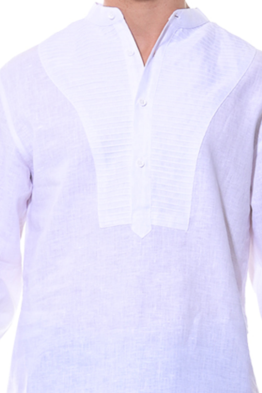 Bohio Men's 100% Linen Henley Long Sleeve Shirt w/Pin Tuck Placket-MLS1279 - Casual Tropical Wear