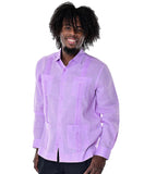 Bohio Mens 100% Linen Traditional (4) Pocket Cuban Guayabera Long Sleeves Shirt in (8) Colors - MLS501