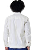 Bohio Mens Cuban Style Guayabera Shirt (4) Pkt Chacavana Long Sleeve Casual Button Up beige back